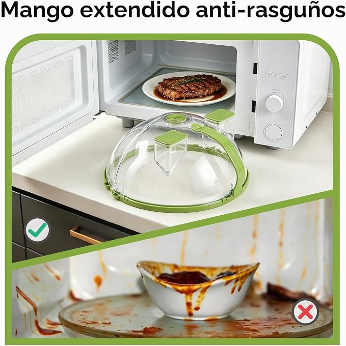 Cubierta Plegable para Microondas con Vaporizador – 10 pulgadas