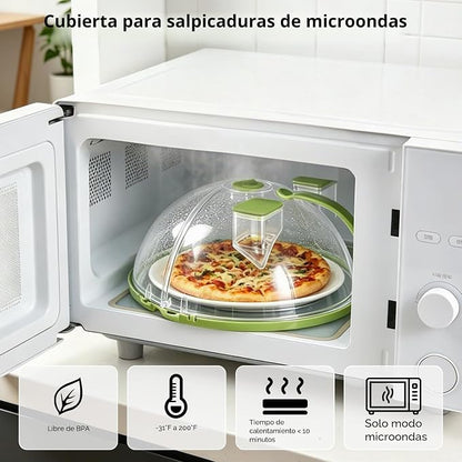 Cubierta Plegable para Microondas con Vaporizador – 10 pulgadas