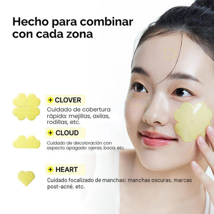 MANYO - Parche de suero para manchas oscuras de glutatión 7, parches de gel para manchas oscuras para cara, tono de piel desigual y refuerzo de resplandor, cuidado de la piel coreano, 30 unidades